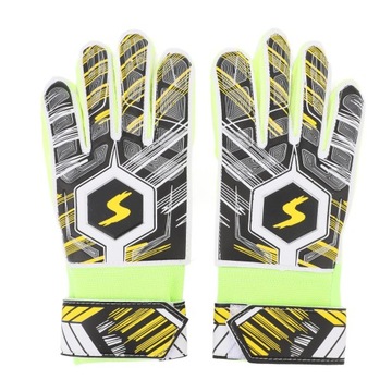 1 пара детских футбольных перчаток E6, латексные вратарские перчатки