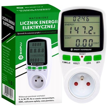 WATOMIERZ ZUŻYCIA ENERGII ELEKTRYCZNEJ LICZNIK LCD
