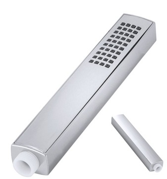 SŁUCHAWKA DO PRYSZNICA NATRYSK CHROM SREBRNA ŁAZIENKOWA PROSTOKĄTNA CAROS