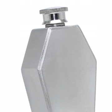 Модная бутылочка, портативный дорожный горшок с флягой, хип-серебро