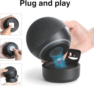 Аккумуляторная база GGMM D4 для Echo Dot 4 Gen, белая