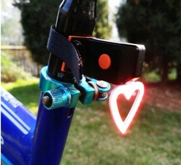 СВЕТОДИОДНАЯ ЗАДНЯЯ ВЕЛОСИПЕДНАЯ ФОНАРЬ АККУМУЛЯТОРНАЯ СЕРДЦЕ