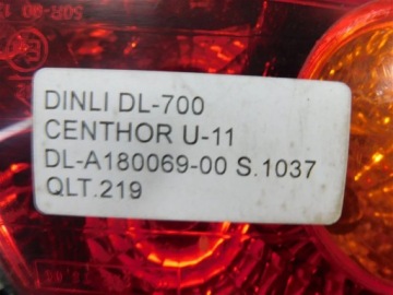 ФОНАР ЗАДНИЙ DINLI DL-700 CENTHOR U-11 DL-A180069-00