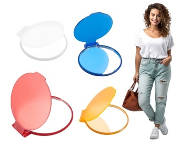 КРУГЛОЕ КАРМАННОЕ ЗЕРКАЛО ДЛЯ МАКИЯЖА ø62 мм, гаджет 4 цветов