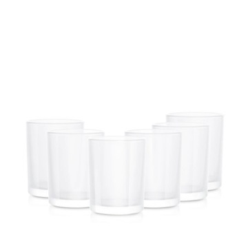 Pojemnik szklany 38006 biały transparent 260 ml kpl. 6 szt.
