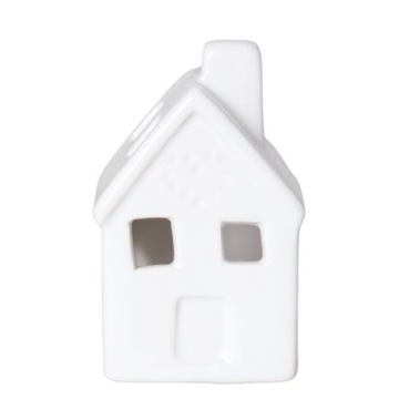 DOMEK DOM CERAMICZNY LED ŚWIECZNIK LAMPION FIGURKA CERAMICZNA NA PREZENT