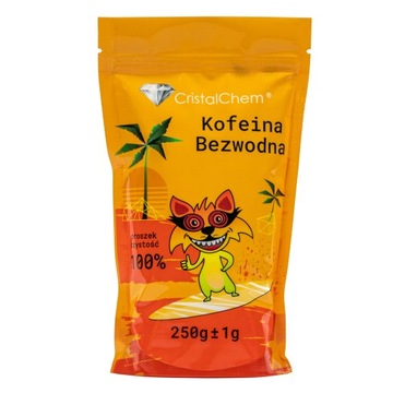 Kofeina 250g Bezwodna Max Jakość Biały Puder 100%