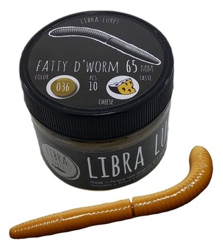 Libra Lures Fatty D'Worm 036 Coffee Milk 6,5 Ser