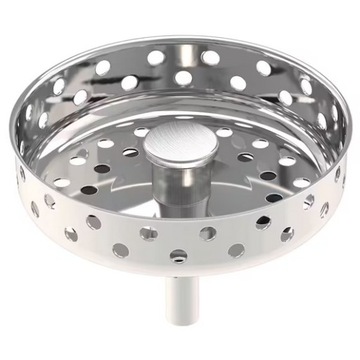 Korek do zlewu zlewozmywaka koszyk sitko zatyczka 8 cm stal IKEA LILLVIKEN