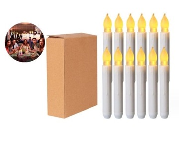 12x ŚWIECZKA LED baterie tealight dekoracyjna RUCHOMY PŁOMIEŃ ŚWIECA