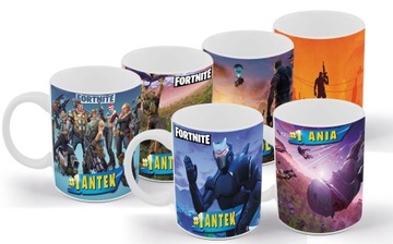 КРУЖКА FORTNITE + ИМЯ ПОДАРОК ​​НА ДЕНЬ РОЖДЕНИЯ ПРАЗДНИКИ