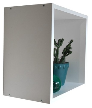 KUBIK PÓŁKA ŚCIENNA WISZĄCA BIAŁA 20x20