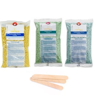 ZESTAW DO DEPILACJI WOSK TWARDY DROPSY 1kg 3 szt