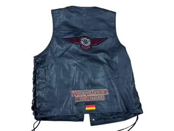 ЖИЛЕТ МУЖСКОЙ HARLEY DAVIDSON 100% КОЖА, РАЗМЕР L