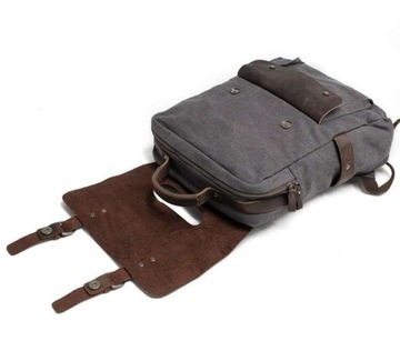 Рюкзак для ноутбука 15.6 винтажный коричневый кожаный