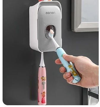 Дозатор зубной пасты соковыжималка для 2 зубных щеток, неинвазивный