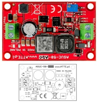 PRZETWORNICA DC/DC 50W MODUŁ PODNOSZĄCY NAPIĘCIE