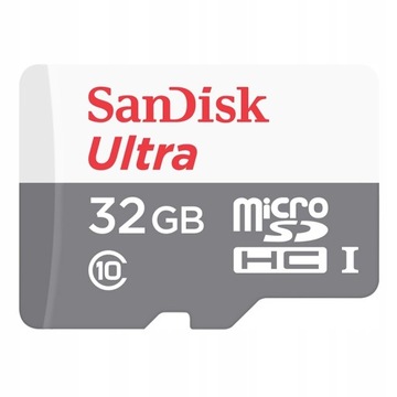 SANDISK 32 ГБ microSDHC класс 10 ULTRA 80 МБ с UHS 1