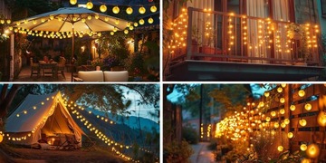 СОЛНЕЧНАЯ САДОВАЯ ГИРЛЯНДИЯ СОЛНЕЧНЫЕ ЛАМПЫ 12M 100LED