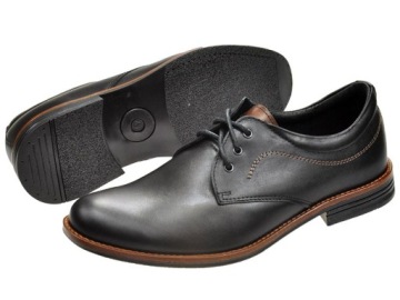 МУЖСКИЕ ПОЛУБОТИНКИ ИЗ ПОЛИРОВАННОЙ КОЖИ 313 ЧЕРНЫЙ 41