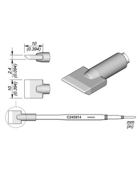Grot łopatka 10.0 x 2.4 mm JBC C245914