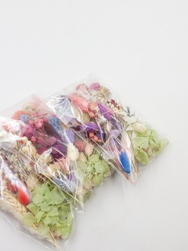 Набор сухоцветов для торта, цветочный микс, цветы для свечей 12х15 см.