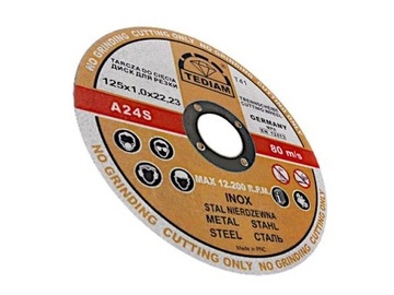 Диск отрезной STEEL INOX 125x1,0, диски TEDIAM