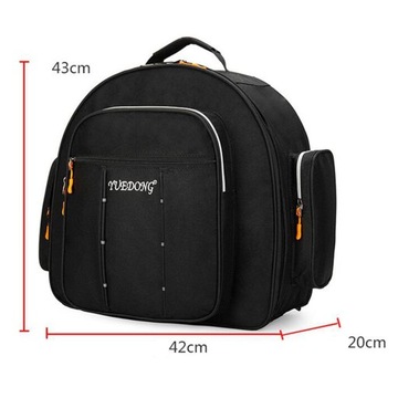 Многофункциональная сумка для малого барабана с регулируемым ремешком и толстой подкладкой для занятий, оранжевая