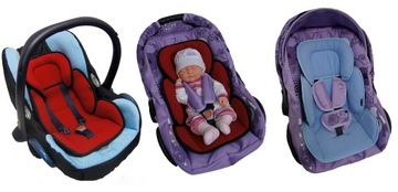 Вставка поддерживает правильное положение в сиденье коляски, двусторонняя, толстая.