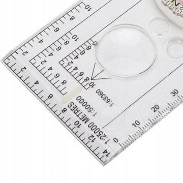 ТУРИСТИЧЕСКАЯ КАРТА КОМПАС НА ПРОЗРАЧНОЙ КАРТЕ С СТРУННЫМ УВЕЛИЧЕНИЕМ