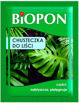 CHUSTECZKA NABŁYSZCZAJĄCA DO LIŚCI ROŚLIN CZYŚCI KURZ BIOPON