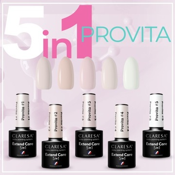 Базовый лак Claresa PROVITA 5в1 #1 TOP DIAMOND