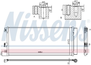 NISSENS 940791 CHLADIČ KLIMATIZACE OPEL ADAM (1