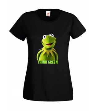 M KOSZULKA DAMSKA KERMIT ŻABA MUPPET WZORY