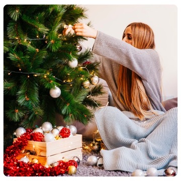 CHOINKA ŚWIĄTECZNA SZTUCZNA 180 cm ŚWIERK WŁOSKI GĘSTA JAK ŻYWA PREMIUM