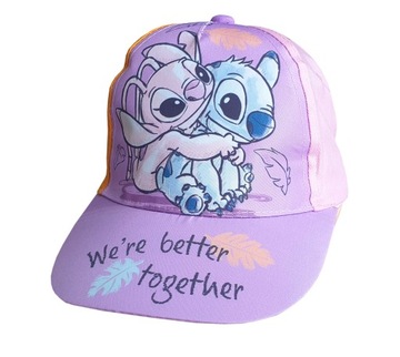 Czapka Dziecięca Bejsbolówka Sticz Stitch Andzia Różowa Ohana HIT 54 cm