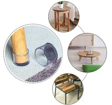 Чехлы на ножки стульев для мебели Силиконовые круглые защитные колпачки 22 мм x4