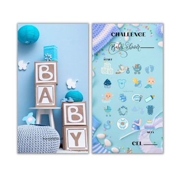 CHALLENGE Wyzwanie oszczędnościowe BABY SHOWER