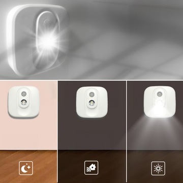 Lampka nocna do szafy oświetlenie półek schodów