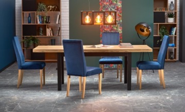 TIAGO Прямоугольный раздвижной стол 140/220 x 80 x 76 Дуб Крафт