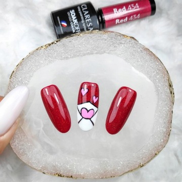 Лак для ногтей Claresa Hybrid Nail 439 красный для ногтей