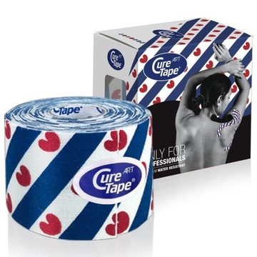 Taśma do tapingu TEJPY TAPE do CIAŁA i TWARZY dla DZIECI CURETAPE ART SERCA