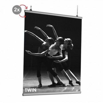 LISTWA PLAKATOWA TWIN OWZ 85cm dwustronna