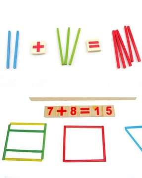 палочки для обучения счету, счеты, палочки + цифры, обучающий набор mon