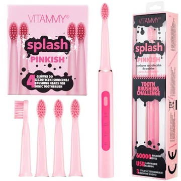 SZCZOTECZKA SONICZNA ELEKTRYCZNA DO ZĘBÓW DLA DZIECI 8+ VITAMMY SPLASH USB