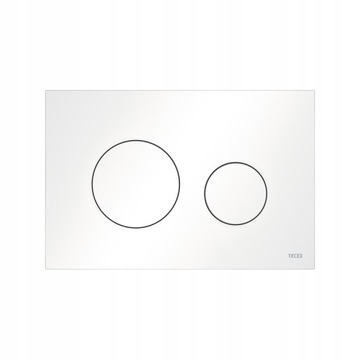 Przycisk spłukujący do WC Tece Loop biały połysk 9240920