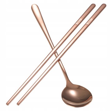 Стальные плоские палочки и ложки с начинкой.