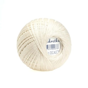 Kordonek STOKROTKA Naturalny 000 - 100% Bawełna - 200 metrów / 30 gr.