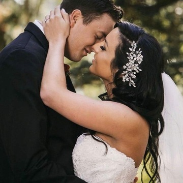 Цветок Кристалл Невесты Свадебный Гребень Для Волос