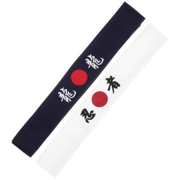 Niebieskie bandany Hachimaki Opaska na głowę Sushi Chef